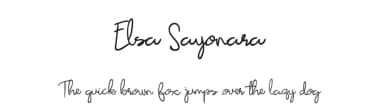 Elsa Sayonara by UI Creative — Script Handwritten Font — thumbnail 1
