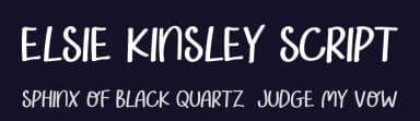 Elsie Kinsley Script by ReyreyBlue — Script Handwritten Font — thumbnail 2