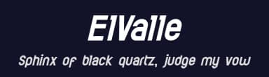 ElValle by Jorge Algarin — Sans Serif Font — thumbnail 2