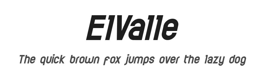 ElValle by Jorge Algarin — Sans Serif Font