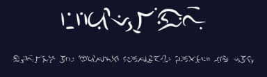 Elvish by Lillian Frank — Dingbats Font — thumbnail 2