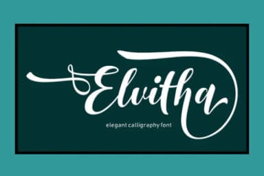 Elvitha Font by Arie Design — Script Handwritten Font — thumbnail 1