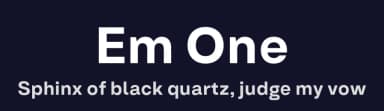 Em One by Type Forward Foundry — Sans Serif Font — thumbnail 2