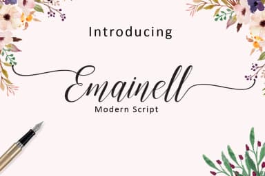 Emainell Font by joelpopon — Script Handwritten Font — thumbnail 1