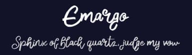 Emargo by Ianmikraz — Script Handwritten Font — thumbnail 2