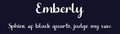 Emberly by Luluk Surotul — Script Handwritten Font — thumbnail 2