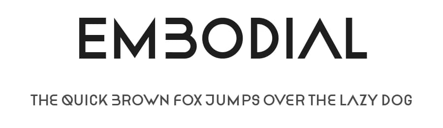 Embodial by Vladimir Nikolic — Sans Serif Font