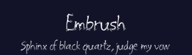 Embrush by Typephases Design — Script Handwritten Font — thumbnail 2