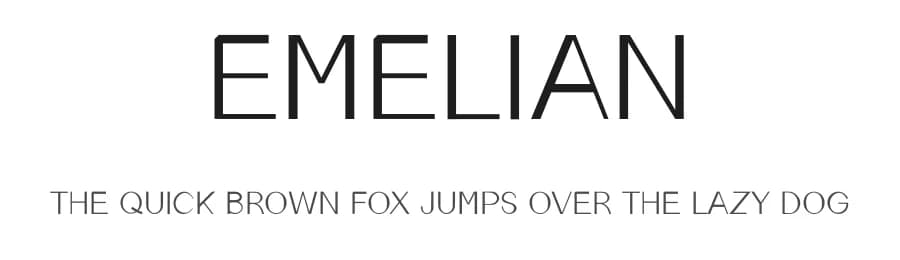 Emelian by nendi emelia — Sans Serif Font — preview 1