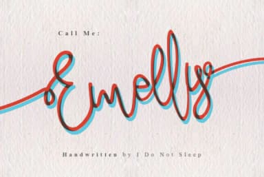 Emelly Font by I Do Not Sleep — Script Handwritten Font — thumbnail 1
