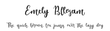Emely Bllosam by Jujun Gag — Script Handwritten Font — thumbnail 1