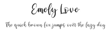 Emely Love by Perspectype Studio - Letterena.com — Script Handwritten Font — thumbnail 1