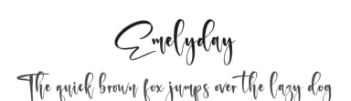 Emelyday by Perspectype Studio - Letterena.com — Script Handwritten Font — thumbnail 1