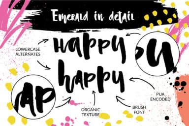 Emerald Font by Favete Art — Script Handwritten Font — thumbnail 2