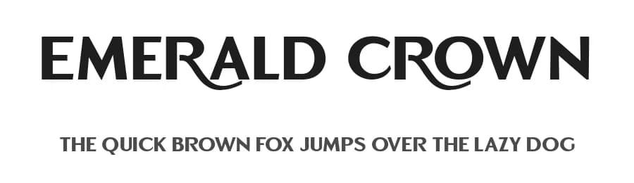Emerald Crown by Fikryal studio — Sans Serif Font