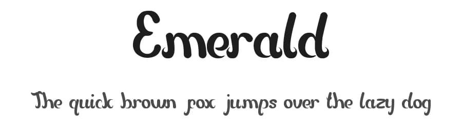 Emerald by weknow — Script Handwritten Font
