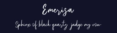Emerisa by Maulana Creative — Script Handwritten Font — thumbnail 2