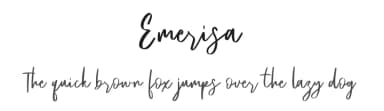 Emerisa by Maulana Creative — Script Handwritten Font — thumbnail 1