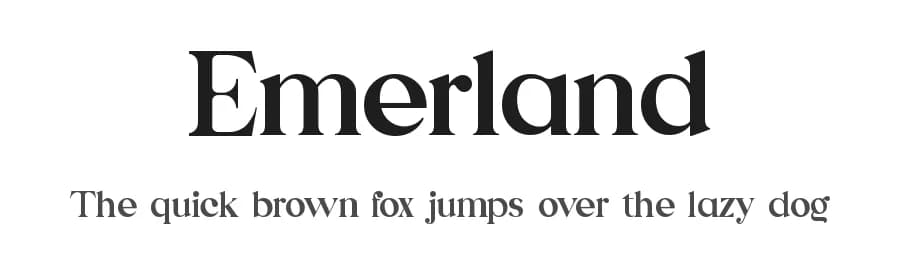 Emerland by UI Creative — Serif Font