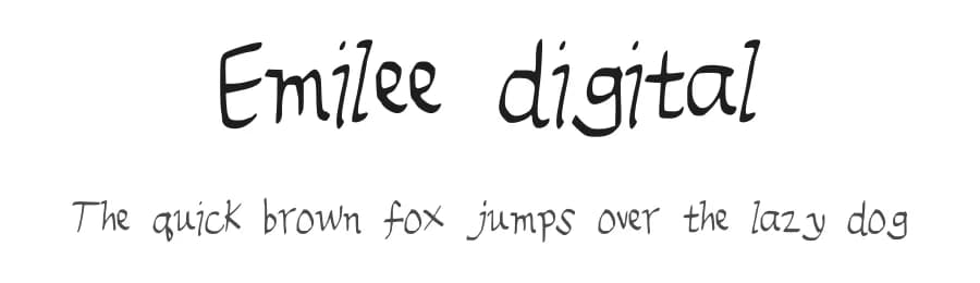 Emilee digital by Emilee Graverson — Script Handwritten Font