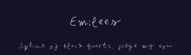 Emilees by Emilee Hanson — Script Handwritten Font — thumbnail 2