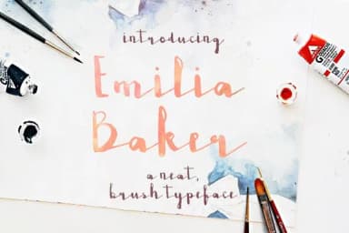 Emilia Baker Font by Blue Robin Design Shop — Script Handwritten Font — thumbnail 1