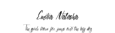 Emilia Natasha by Mariyana — Script Handwritten Font — thumbnail 1