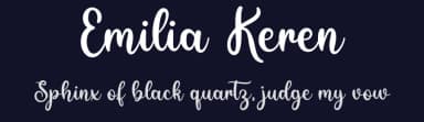 Emilia Keren by Letter Art Studio — Script Handwritten Font — thumbnail 2