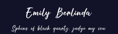 Emily Berlinda by Bluestype Studio — Script Handwritten Font — thumbnail 2