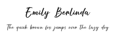 Emily Berlinda by Bluestype Studio — Script Handwritten Font — thumbnail 1