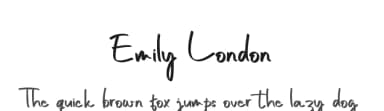 Emily London by Ahargun C Design — Script Handwritten Font — thumbnail 1