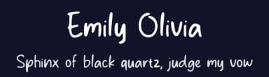 Emily Olivia by MJType — Script Handwritten Font — thumbnail 2