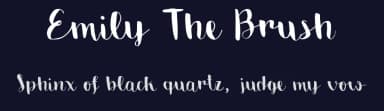 Emily The Brush by Andrea Cerboneschi — Script Handwritten Font — thumbnail 2