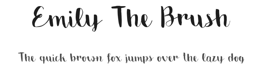 Emily The Brush by Andrea Cerboneschi — Script Handwritten Font — preview 1