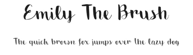 Emily The Brush by Andrea Cerboneschi — Script Handwritten Font