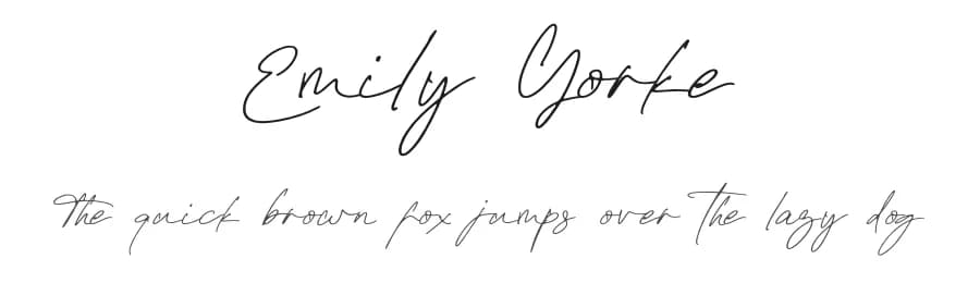 Emily Yorke by Krakenbox Std — Script Handwritten Font