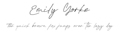 Emily Yorke by Krakenbox Std — Script Handwritten Font — thumbnail 1