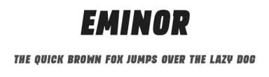 Eminor by surotype — Sans Serif Font — thumbnail 1