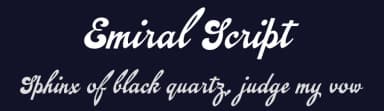 Emiral Script by Måns Grebäck — Script Handwritten Font — thumbnail 2