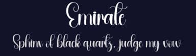 Emirate by Andi Moz — Script Handwritten Font — thumbnail 2
