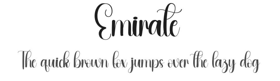 Emirate by Andi Moz — Script Handwritten Font