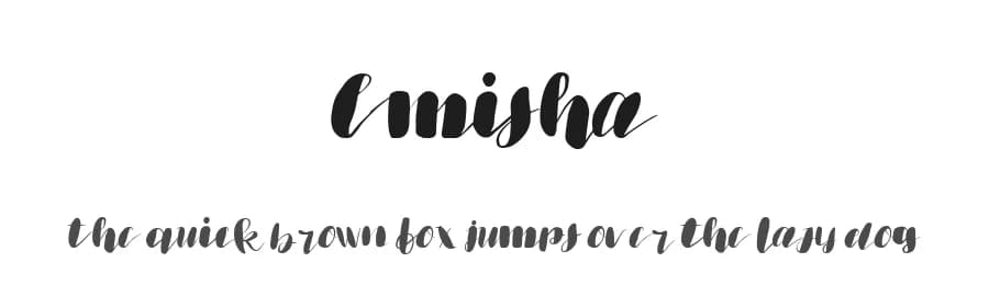 Emisha by Mariyana — Script Handwritten Font