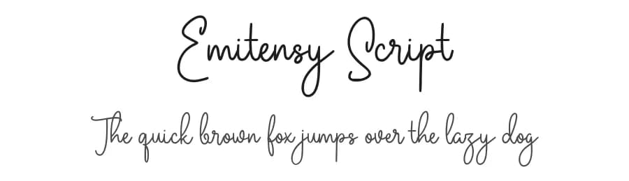 Emitensy Script by Maulana Creative — Script Handwritten Font