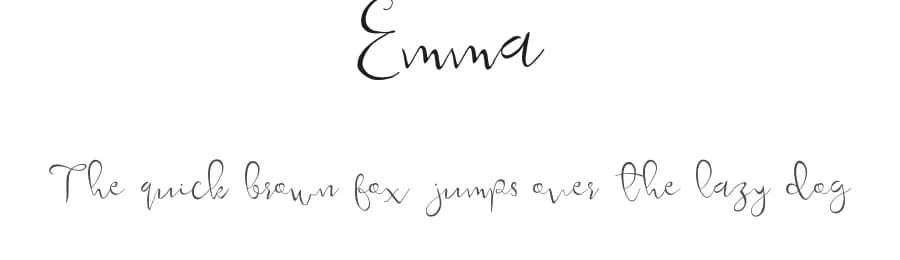 Emma by Graphicfresh — Script Handwritten Font