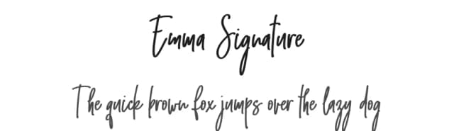 Emma Signature by Ink creative — Script Handwritten Font