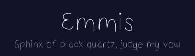 Emmis by Matt B — Script Handwritten Font — thumbnail 2
