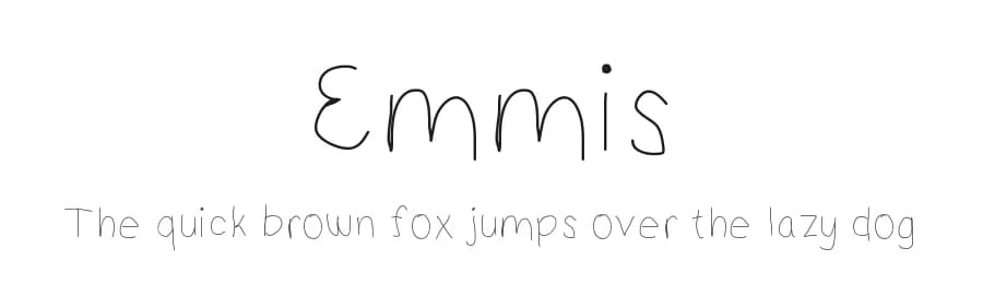Emmis by Matt B — Script Handwritten Font