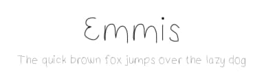 Emmis by Matt B — Script Handwritten Font — thumbnail 1
