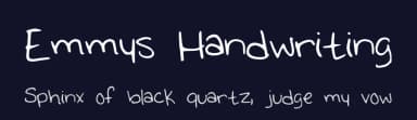 Emmys Handwriting by Emily Mitchell — Script Handwritten Font — thumbnail 2