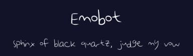 Emobot by bananasaurr — Script Handwritten Font — thumbnail 2